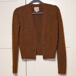 Aritzia Wilfred Free Brown Buttoned Cardigan